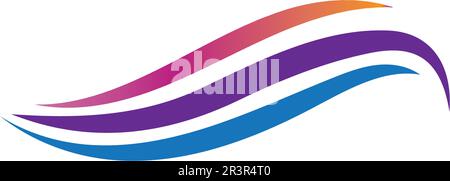 illustration of the sound wave icon vector icon template logo Stock Vector