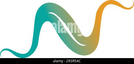 illustration of the sound wave icon vector icon template logo Stock Vector
