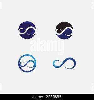 Infinity Design Vector icon illustration Logo template design Stock Vector