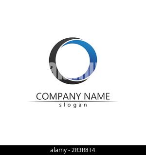 Technology circle logo and symbols Vector Stock Vector