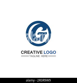 G Letter vector illustration icon Logo Template design Stock Vector