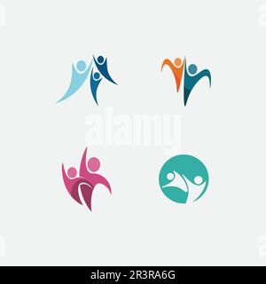 People vector and community Icon work group Vector illustration design Stock Vector