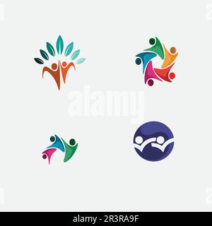 People vector and community Icon work group Vector illustration design Stock Vector