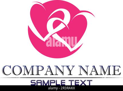 Vector Sign a mother adoption community and people care and couple Stock Vector