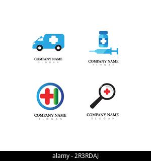 Health Medical Logo template vector illustration design Stock Vector