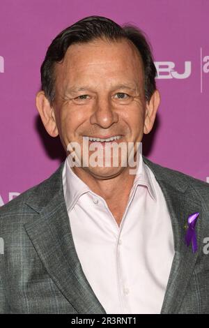 New York, USA. 24th May, 2023. President and CEO of the St. Louis Blues, Chris Zimmerman walking the red carpet at 16th annual Sports Business Awards at the Marriott Marquis at Times Square in New York, NY on May 24, 2023. (Photo by Efren Landaos/Sipa USA) Credit: Sipa USA/Alamy Live News Stock Photo