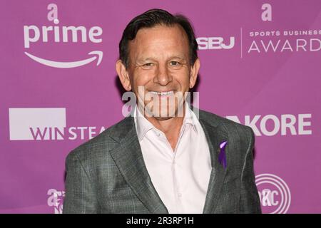 New York, USA. 24th May, 2023. President and CEO of the St. Louis Blues, Chris Zimmerman walking the red carpet at 16th annual Sports Business Awards at the Marriott Marquis at Times Square in New York, NY on May 24, 2023. (Photo by Efren Landaos/Sipa USA) Credit: Sipa USA/Alamy Live News Stock Photo