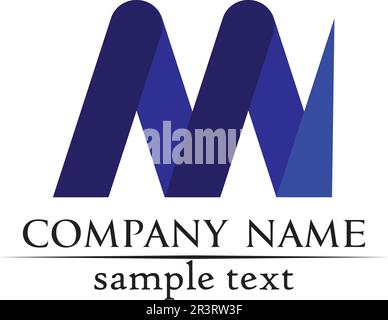 Letter M vector icons such logos Stock Vector