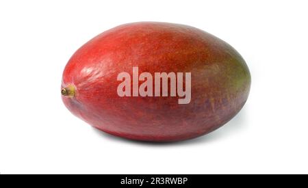 Whole ripe mango on a white isolated background Stock Photo