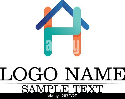 Real estate and home buildings logo icons template Stock Vector