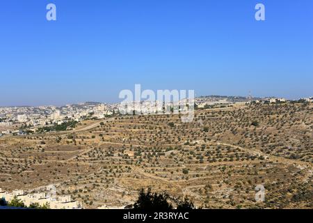 A view of Bayt Jala and Bethlehem in Palestine Stock Photo - Alamy