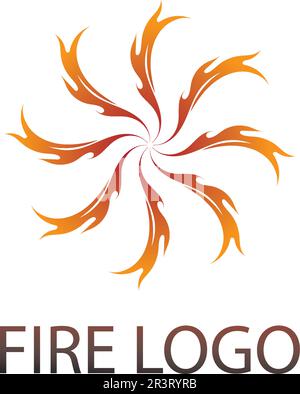 Fire flame nature logo and symbols icons template Stock Vector Image ...