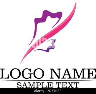 Beauty Vector flowers design logo Template icon Stock Vector