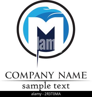 Letter M vector icons such logos Stock Vector