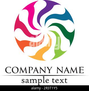 Waves beach logo and symbols template icons app Stock Vector