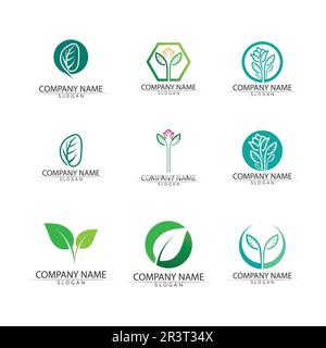 Plant Seeds Logo Concept Template Vector.growing seed logo.Seed grow Vector logo illustration design template Stock Vector