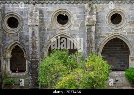 claustro, construido entre 1317 y 1340, estilo gótico, catedral de Évora, Basílica Sé Catedral de Nossa Senhora da Assunção, Évora, Alentejo, Portugal. Stock Photo