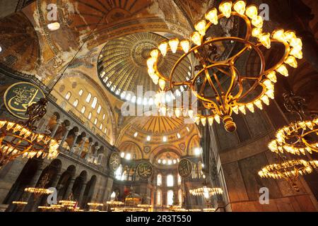 Santa Sofia , iglesia de la santa sabiduria,siglo VI.Sultanahmet. Estambul.Turquia. Asia. Stock Photo