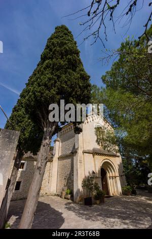 Oratori de Crestatx, Siglo XIII, Sa Pobla, ruta cultural de los santuarios, ermitas y oratorios de Mallorca, balearic islands, spain, europe. Stock Photo