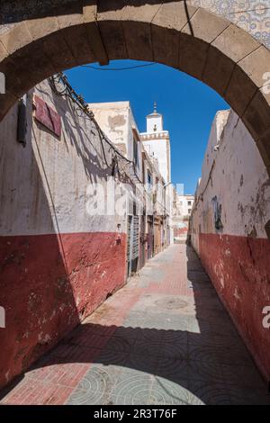 Surroundings of the Ben Youssef Mosque, Essaouira, morocco, africa. Stock Photo