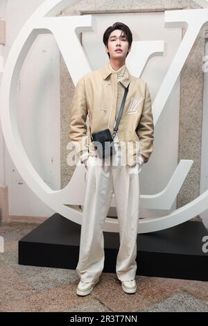 Dew Jirawat poses at the photocall for Louis Vuitton Cruise Collection 2024  presentation held at Palazzo Borromeo in Isola Bella, Italy on May 24,  2023. Photo by Marco Piovanotto/ABACAPRESS.COM Stock Photo - Alamy
