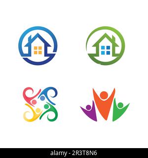 Building logo vector illustration design,Real Estate logo template, Logo symbol icon Stock Vector