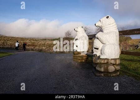 Highland Wildlife Park, kincraig, Parque Nacional Cairngorms, Escocia, Reino Unido. Stock Photo