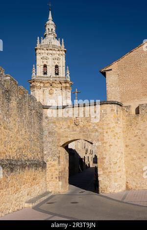 murallas medievales, Puerta de San Miguel, El Burgo de Osma, Soria, comunidad autónoma de Castilla y León, Spain, Europe. Stock Photo