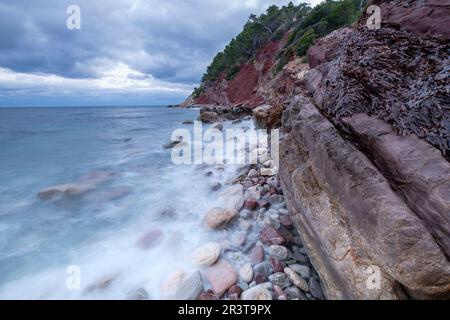 Port de Valldemossa, also known as Sa Marina, Valldemossa, Mallorca, balearic islands, spain, europe. Stock Photo