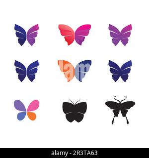 Beauty Butterfly Vector icon design Stock Vector