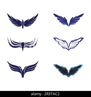Falcon Eagle Bird Logo Template Vector Icon Stock Vector