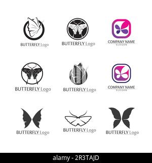 Beauty Butterfly Vector icon design Stock Vector
