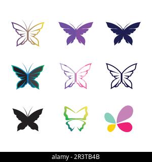 Beauty Butterfly Vector icon design Stock Vector
