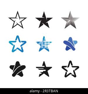 Star icon Template vector illustration design Stock Vector