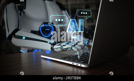 AI Chat Bot Stock Photo