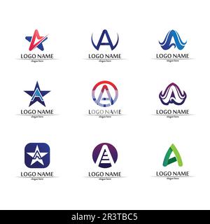 A Letter Template vector icon illustration design Stock Vector