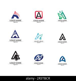 A Letter Template vector icon illustration design Stock Vector