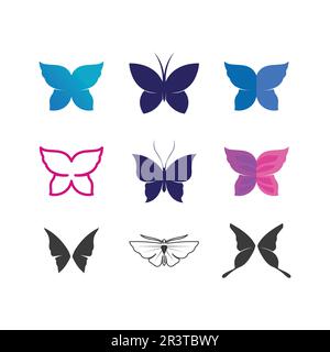 Beauty Butterfly Vector icon design Stock Vector