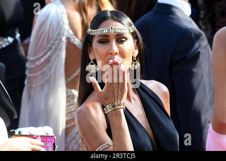 Enjy Kiwan arriving for the screening of La Passion De Dodin Bouffant