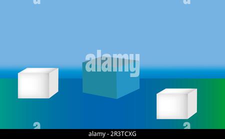 3d background podium geometric platform, for advertising cosmetic products on the podium 3d. EPS10 vector. Stock Vector