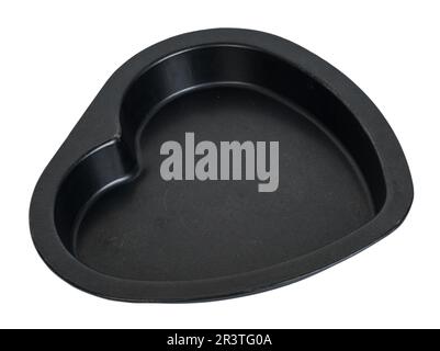 Baking dish in the shape of heart Stock Photo