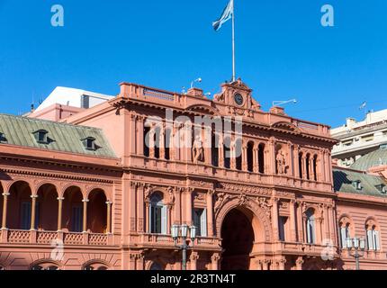 Detail of the Casa Rosada in Buenos Aires, Argentina Stock Photo