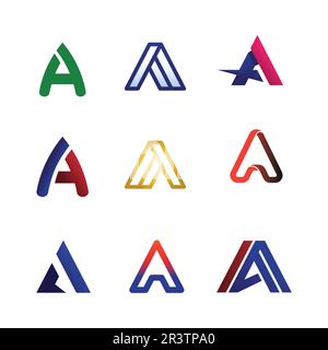 A Letter Template vector icon illustration design Stock Vector