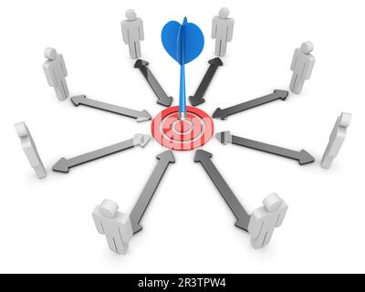 Target and People Stock Photo