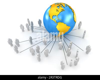 Global Communications Stock Photo