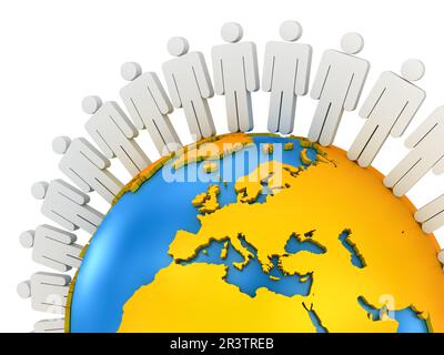Global Communications Stock Photo