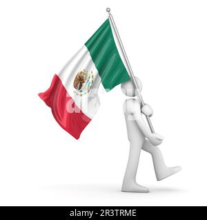 Flag of Mexico Stock Photo