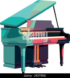 antique grand piano instrument icon Stock Vector Image & Art - Alamy