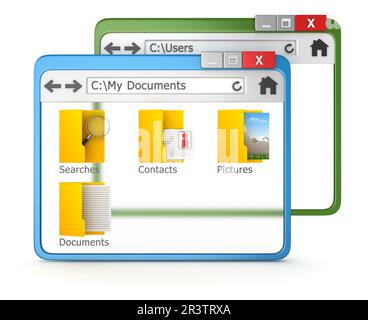 3d Browser Stock Photo