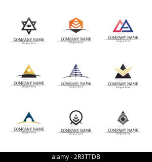 Arrow vector illustration icon Logo Template design Stock Vector